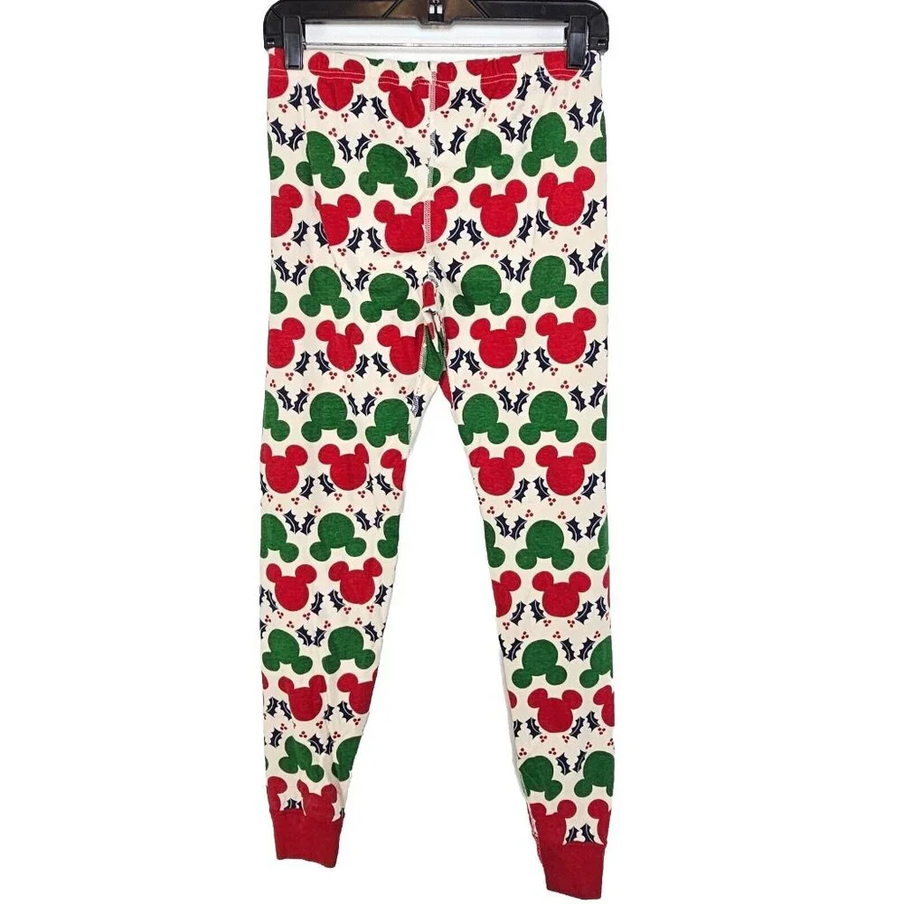 Hanna Andersson Girls Disney Christmas PJ Leggings Small Bottoms Organic Cotton